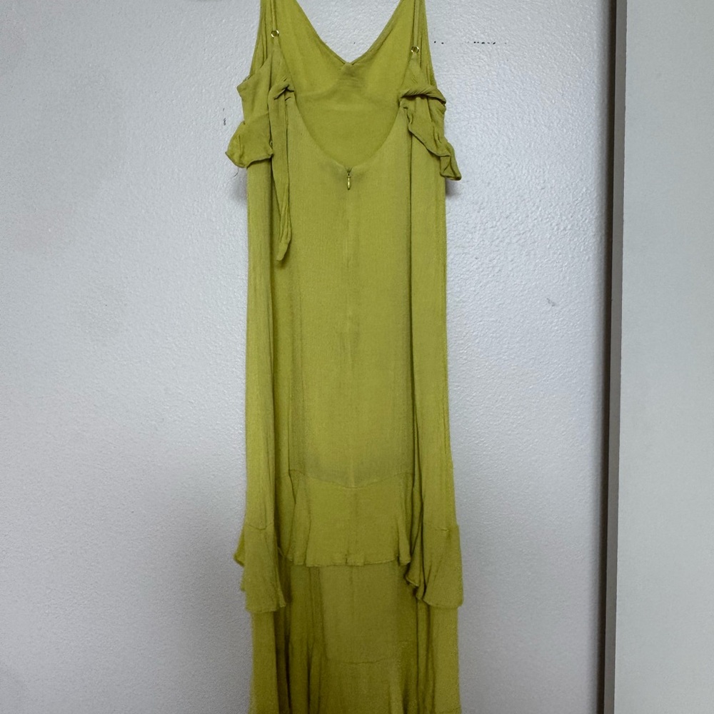 Lulus Lime Green Ruffle Dress - Picture 2 of 5